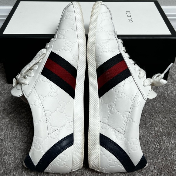 GUCCI monogram trainer sneakers white EU 36 1/2 - Picture 2 of 8